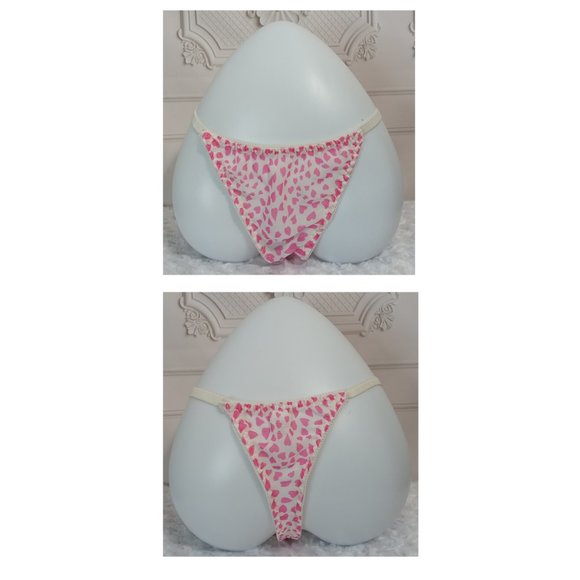 NWOT Cinema Etoile Pink Hearts Babydoll Fur trim Barbie Pink 2 Piece Set Sz S - Picture 6 of 8